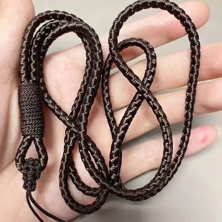 ロングタイプの手編みシンプルな首掛け携帯電話のストラップ|undefined