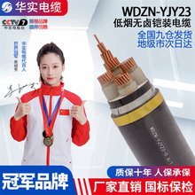华实电缆WDZN-YJY23低烟无卤阻燃耐火钢带铠装低压电力电缆铜芯线