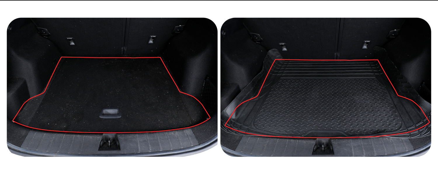 Car Floor Mats 4-Piece Set Pvc Waterproof Anti-Slip Universal Floor Mats Durable for All Seasons Export Wholesale Factory Direct Sales