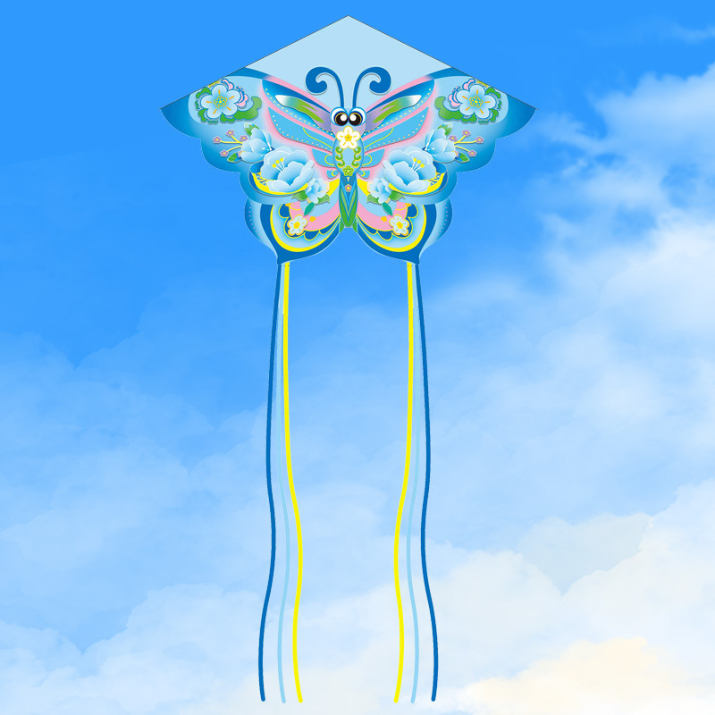 Wuhan Butterfly Kite, Easy to Fly in a Gentle Breeze, National Style Decorative Toy for Children, Cartoony and Adult, Popular and High-End Kite