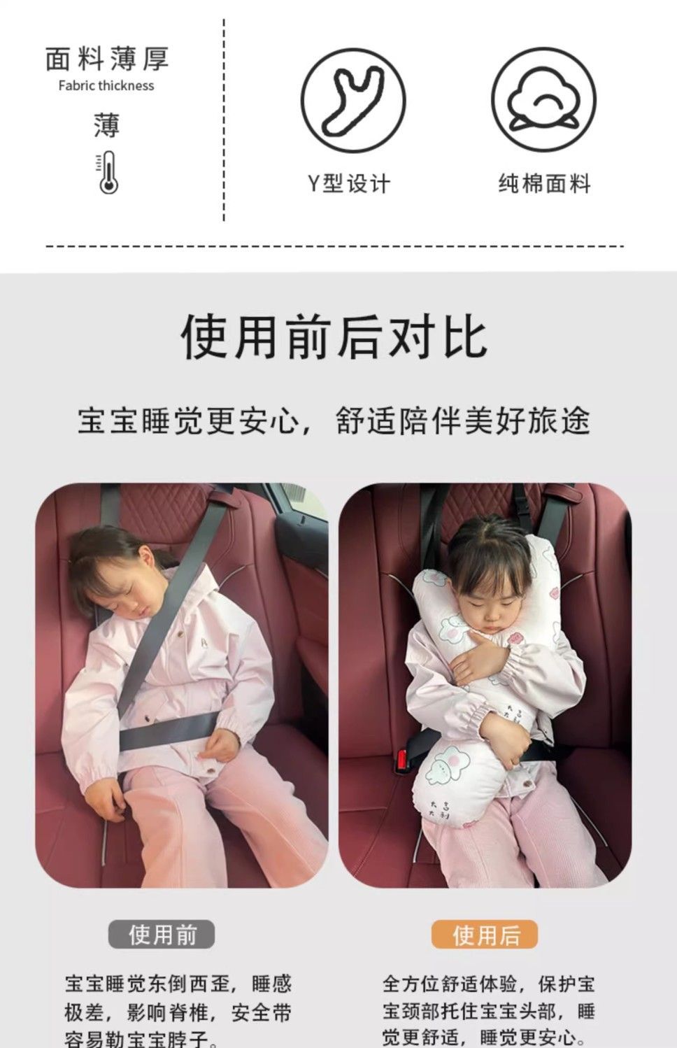 Travel Pillow, Car Travel Pillow, Kidsren's Sleeping Pillow, Car Sleeping Pillow, Sleeping Artifact, Comfortable Soft Pillow
