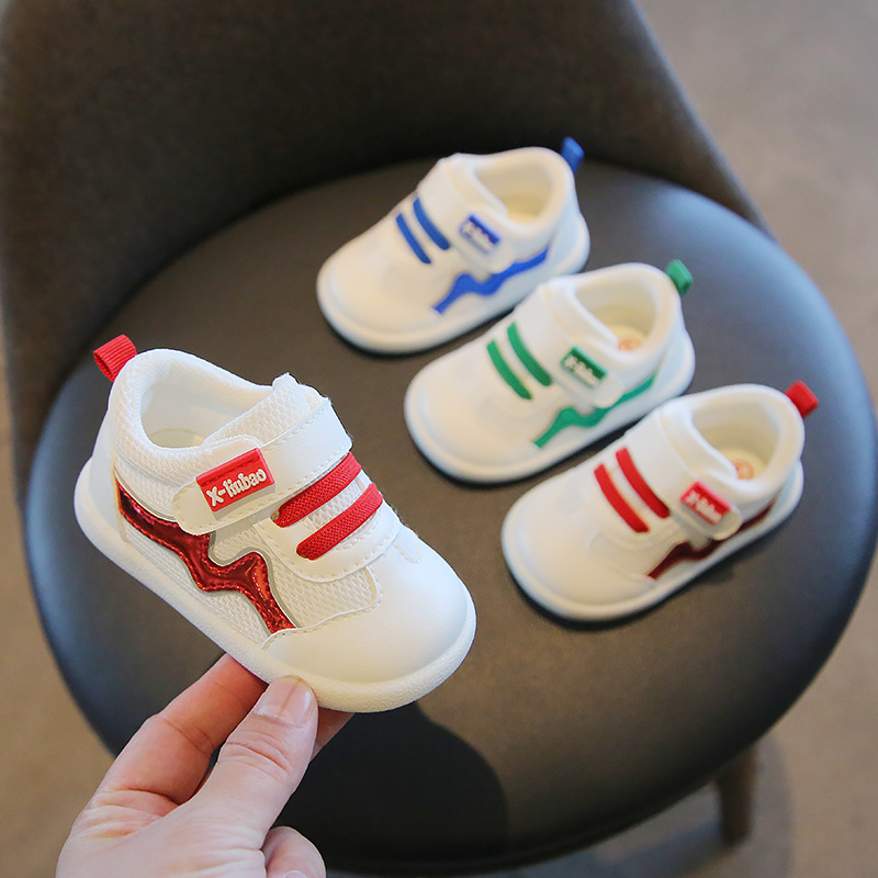Zapatos para niños pequeños zapatos para bebés primavera y otoño 0-1-2 años de edad bebé de fondo suave transpirable niñas otoño zapatos blancos para niños