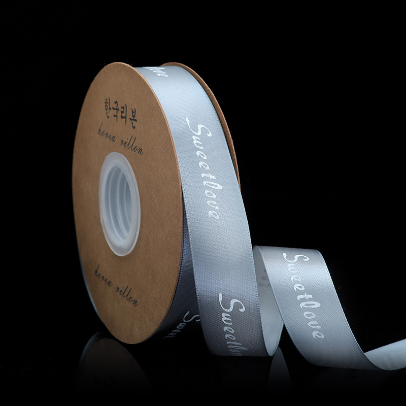 2,5 cm cinta de embalaje de flores cinta de embalaje de regalo al por mayor vendaje decorativo pastel hornear impresión cinta dulce