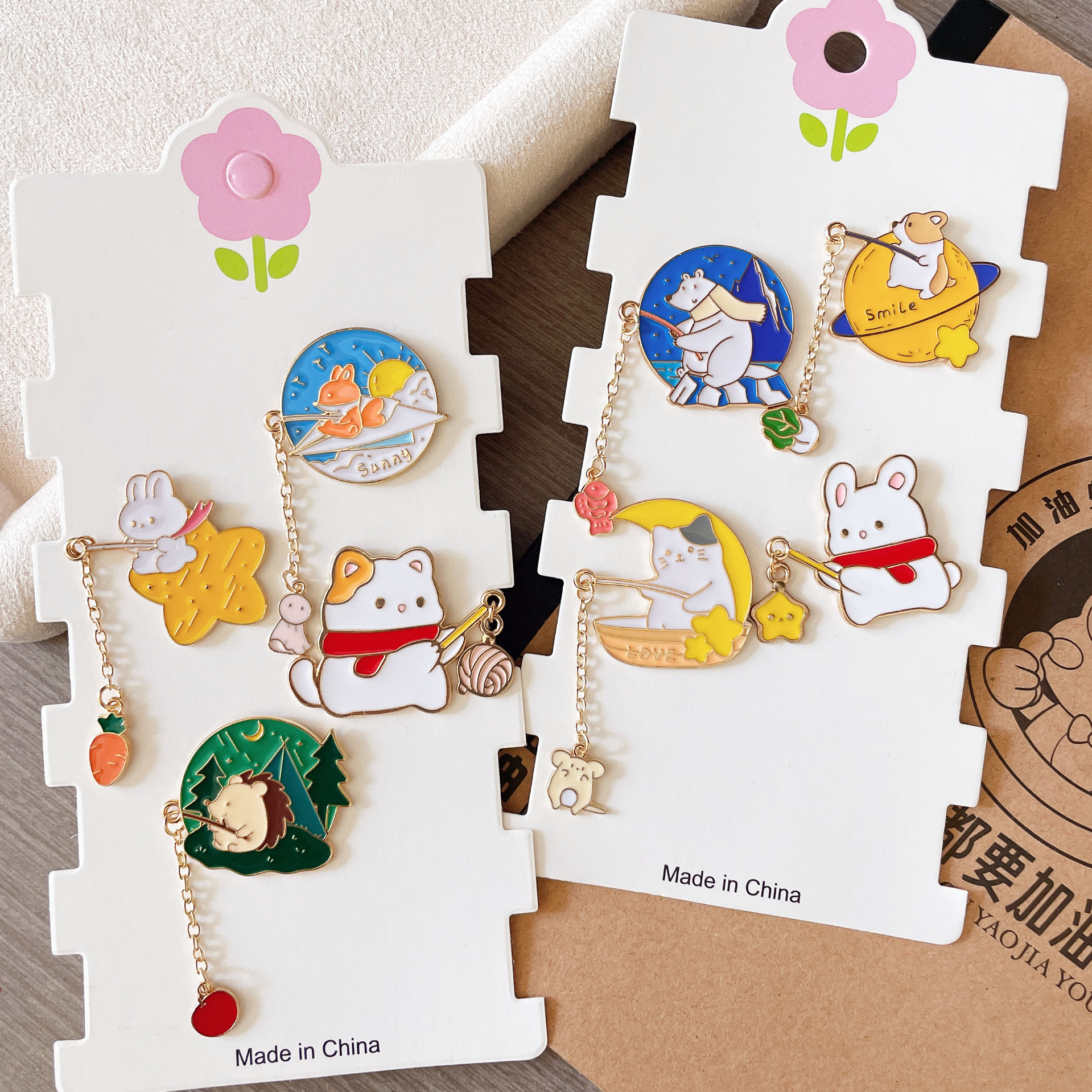 7g Weight Brooches Classification Daily Occasion Zinc alloy Material Animal Pattern Unisex Gender Plating Design Cartoon Style, Cute Style Cartoon Style Cute Pin Animal Zinc Alloy Plating Unisex Brooches 3