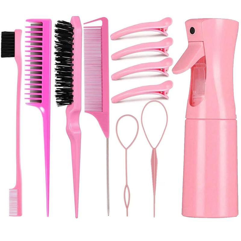 Brazo de cabello, tocado, arco, tocado, cepillo de lavado de cabello, botella de pulverización continua, peinado de cabello de cola, peinado de cabello hueco