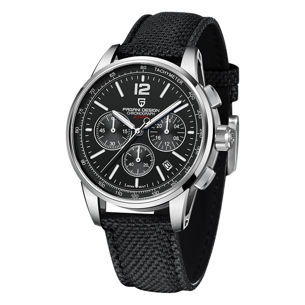 Bojiani PAGANIDESIGN reloj de hombre multifunción reloj de cuarzo cronógrafo de acero inoxidable reloj de hombre YS008