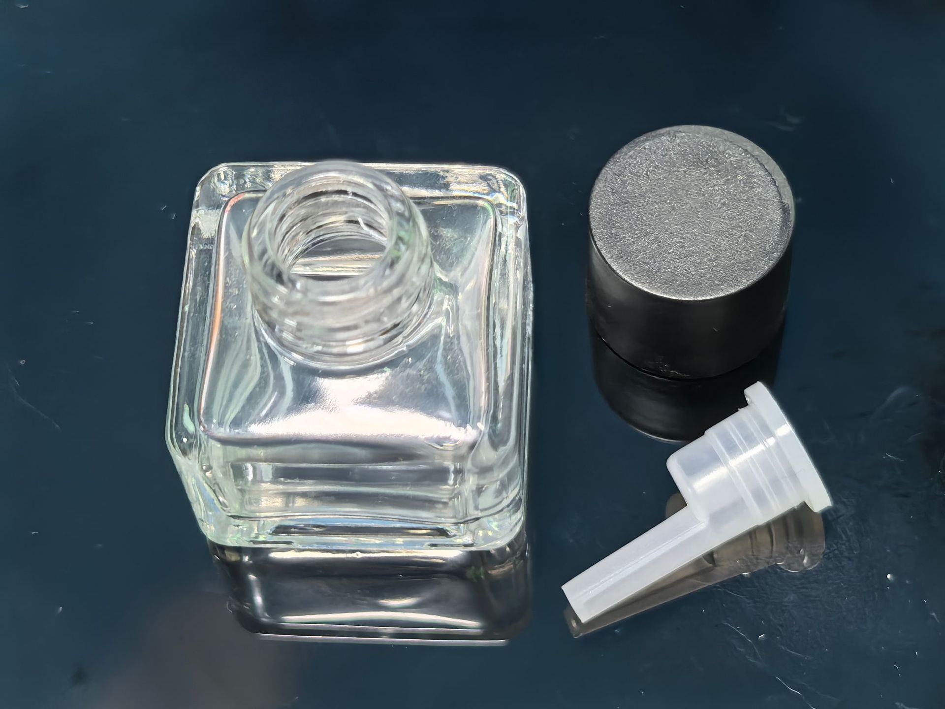 투명, 정사각형 병 7ml(432개/상자), 스프레이 컬러 인쇄 가능