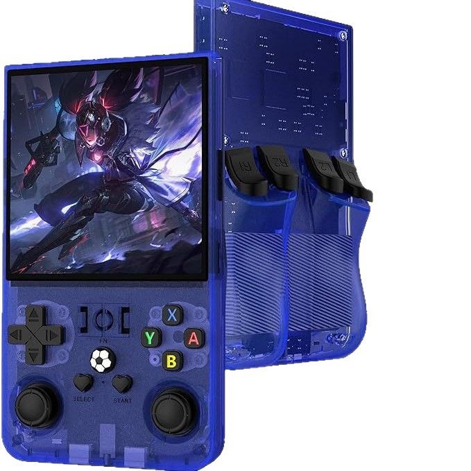Nueva consola de juegos portátil R36sMAX transfronteriza nueva máquina de arcade retro de batalla doble 4K HD transfronteriza