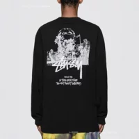 STUSSY MMW БОЛЬШАЯ ПЕЧАТЬ LONG SLEEVE TEE длинно рукавная футболка 1017 ALYX 9SM совместные мужские и женские топы