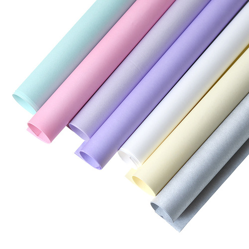 Colored Thin Kraft Paper 20 Sheets Pack Solid Color Wrapping Paper Flower Packaging Paper Bouquet Paper Gift Wrapping Paper Florist
