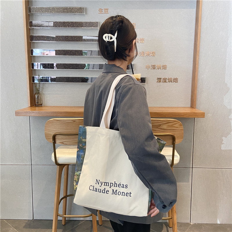 【 In Stock 】09251 Japanese-style simple design large-capacity student single-shoulder bag, Korean-style Instagram shopping bag undefined