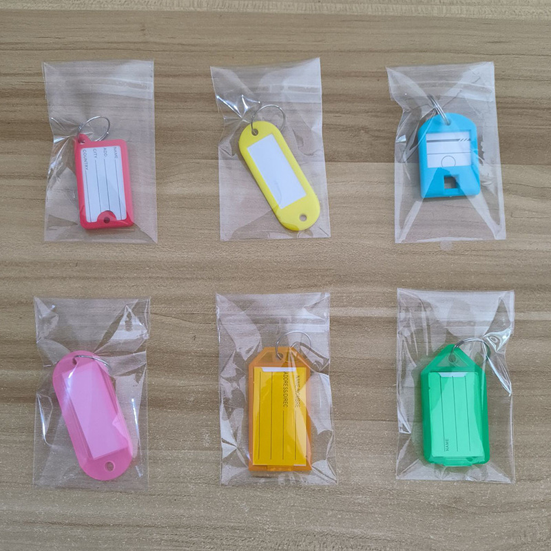 Cross-Border Store Colorful Plastic Key Tag Classification Label Car Hotel Room Number Keychain Pendant
