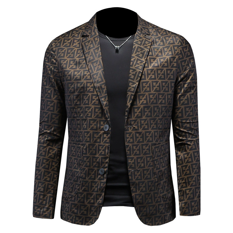 Модный костюм для отдыха, куртка,Slim fit, плюс размер
