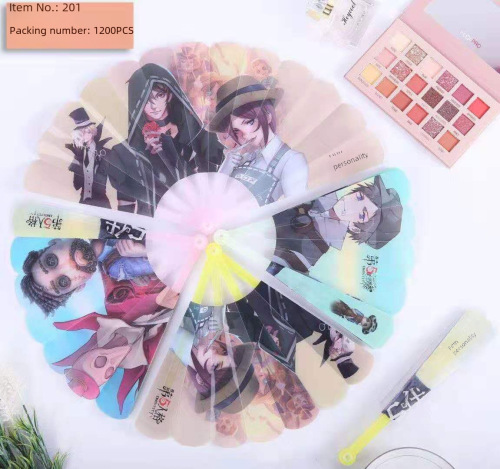 Timeless Boys Wang Yibo Star Aroma Plastic Folding Fan Summer Cool Portable Fan