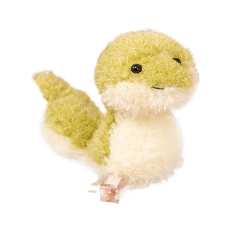 Gran Bretaña Jell con muñecas de serpiente verde, serie de pequeños animales de peluche, serpientes de agua pequeñas image 6