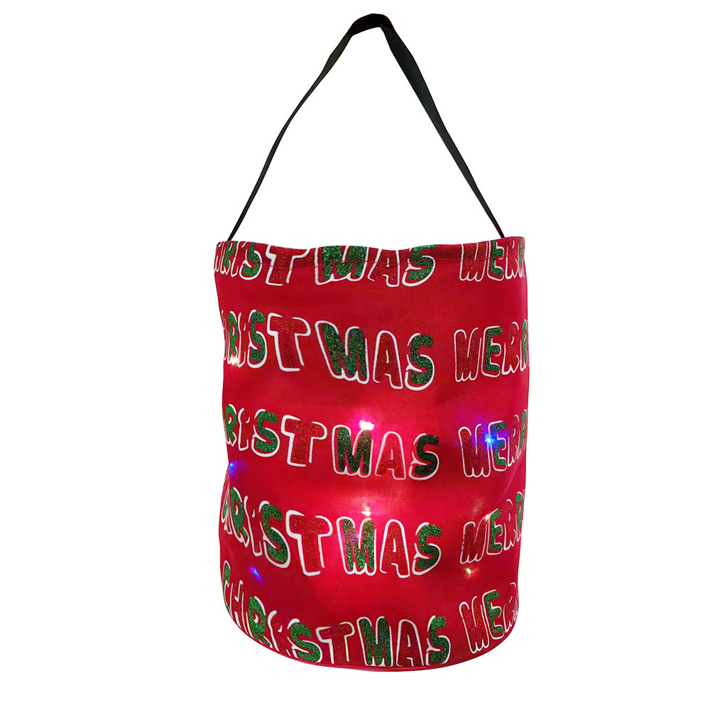 Bolsas de props de Navidad bolsas de caramelo bolsas de decoración de azúcar Halloween bolsas de calabaza portátiles estereoscópicas bolsas de regalo para niños