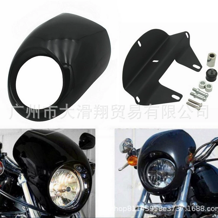 Аксессуары для мотоциклов для Harley 883N XL1200 Ретро модифицированные фары обтекатель свиной капюшон