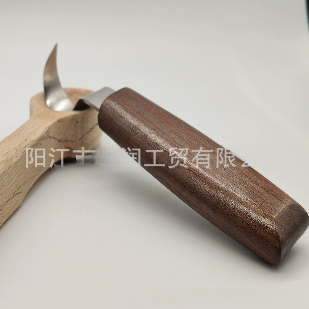 Кросс-бордерный walnut хром -хромированная сталь нож для резьбы, нож для резьбы по дереву, деревянный нож, ложечный нож, набор для резьбы по дереву