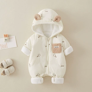 Children's demi-season quilted winter keep warm overall for new born for men and women girl's for early age to go out