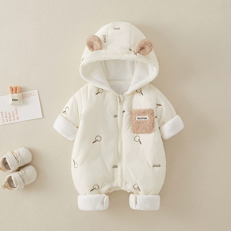Children's demi-season quilted winter keep warm overall for new born for men and women girl's for early age to go out