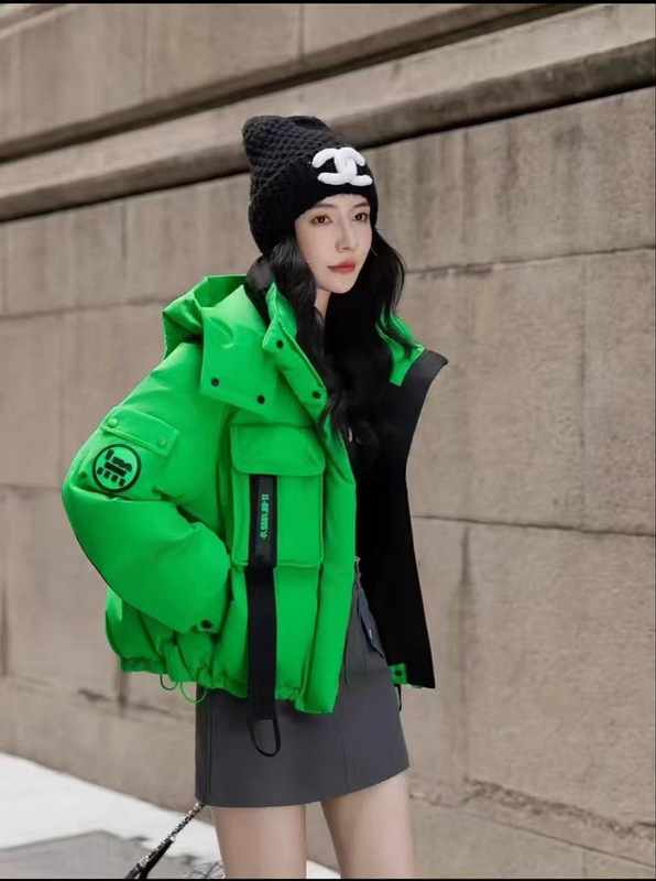 欧货羽绒服女2025冬季新款加厚街头时尚潮牌高级感简约面包服外套|undefined