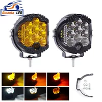 Круглая рабочая LED-лампа (Alcanta) 3 дюйма 50 Вт, желтый или белый светодиод, крепление в комплекте