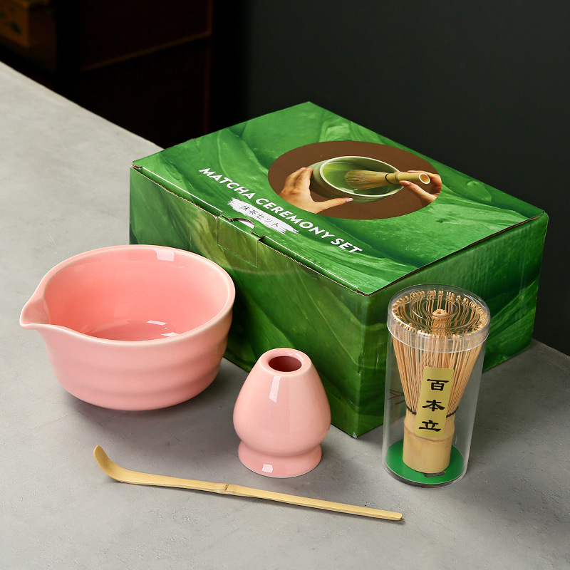 抹茶茶碗日本式抹茶宋代点茶道具陶磁器茶碗カップミキサー抹茶ブラシ茶コップセット|undefined