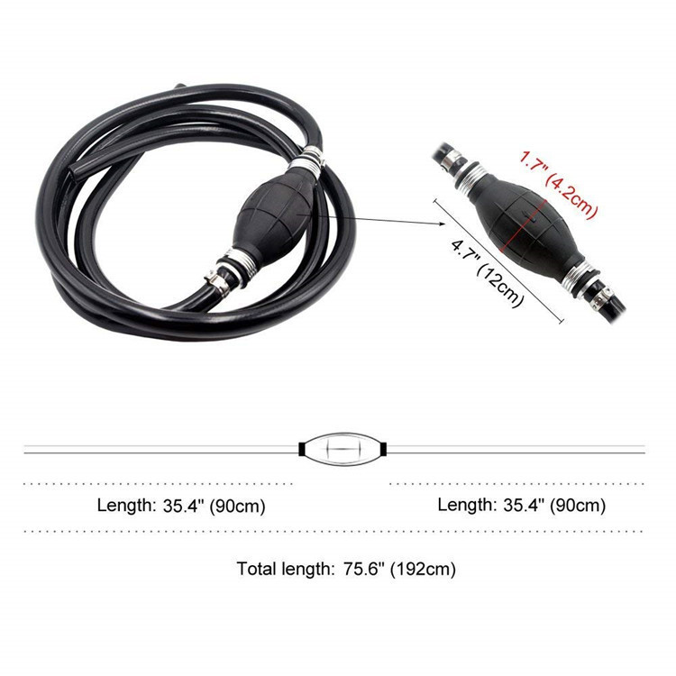 Oil Extractor Oil Pump Yacht Car Outboard Engine Fuel Tank One-Way Valve Hand Pump Fuel Line