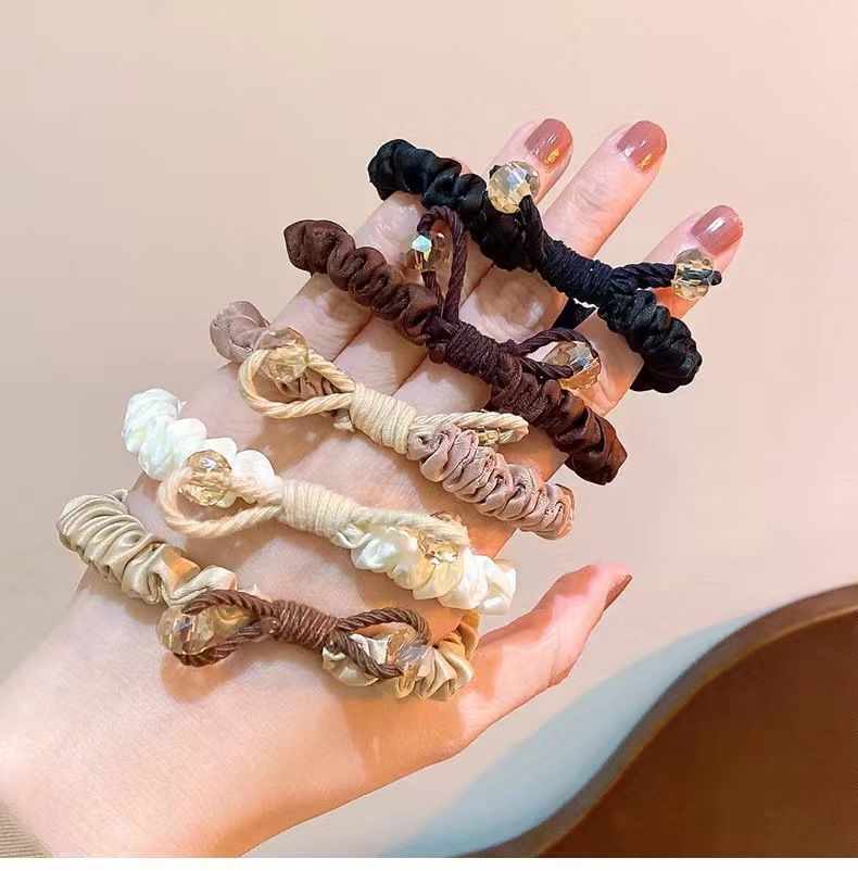 Diadema 2024 nueva banda de pelo de gama alta lazo de pelo femenino banda de goma de alta elasticidad cuerda de pelo durable 2023 tocado cuerda de pelo