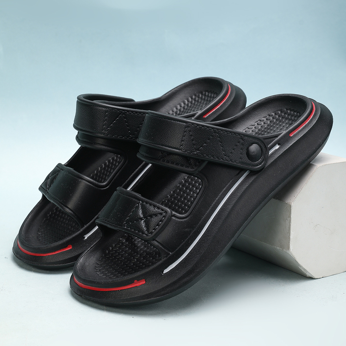 2025 New in stock Feeling Summer Thick Bottom Fashionable Dual-use Outer Wear Non-slip Casual Soft Bottom Beach Sandals for Men