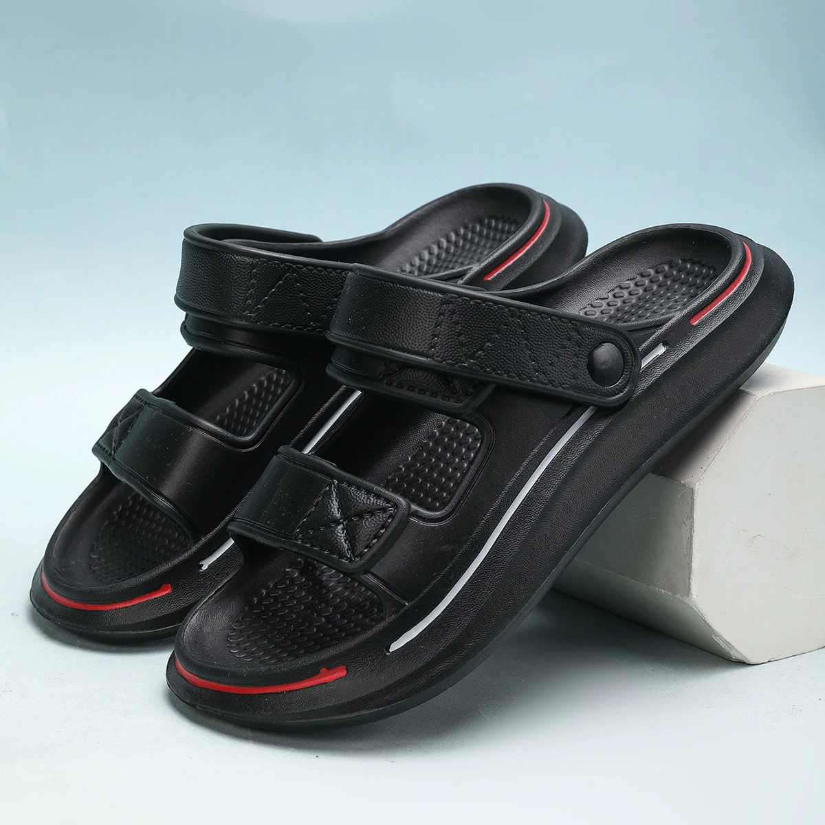 2025 новый спот наступил на фекалии летом толстое дно моды двойного назначения носить нескользкие повседневные мягкие подошвы пляжные сандалии мужчины