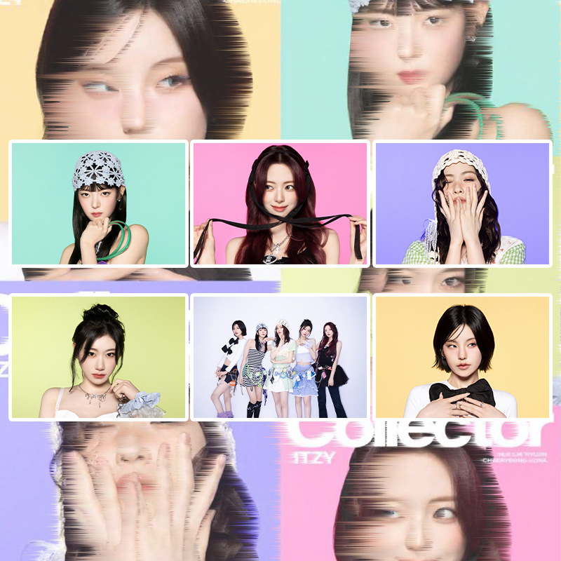 ITZY JAPAN 2nd Album同款不干胶海报 黄礼志墙贴画 装饰画贴纸