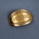 Creative perfume label development metal aluminum nameplate logo printing perfume arc aluminum nameplate glass bottle sticker