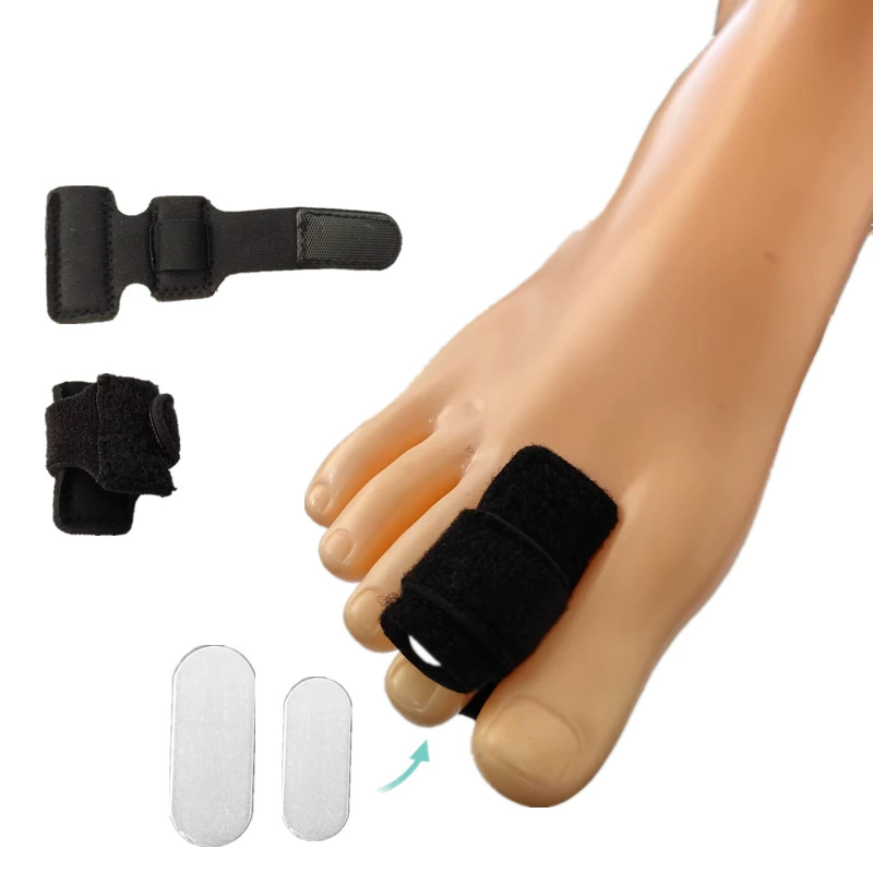 Молотообразная двойная алюминиевая полоса на носке с фиксированным изгибом, эластичная перекрывающаяся липучка