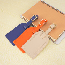 新款拉杆箱挂牌真皮行李牌防丢标签名识别旅行箱吊牌托运登机牛皮