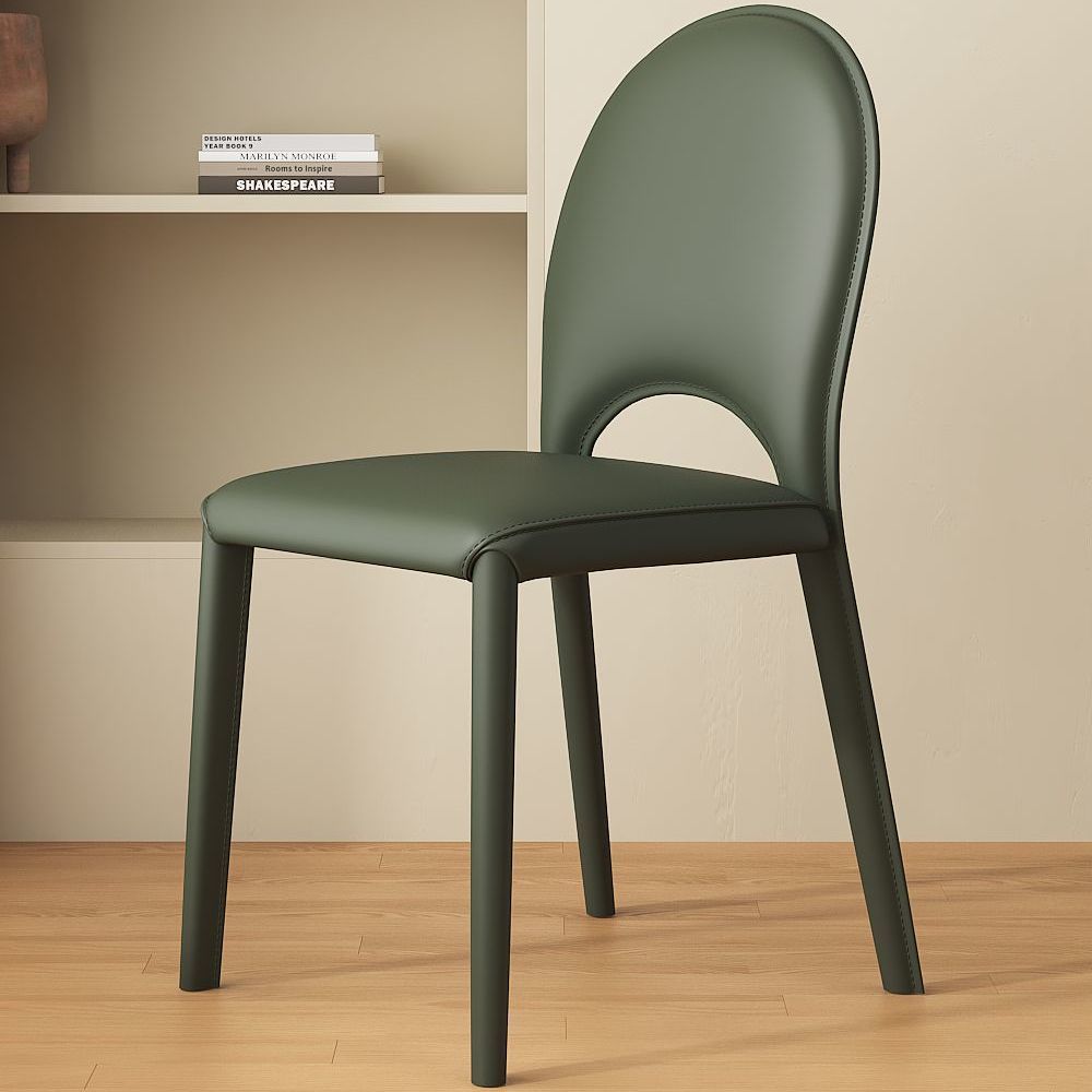 silla de comedor de estilo crema estilo minimalista mesa de comedor de hotel taburete de respaldo de diseño modelo silla de cuero de silla