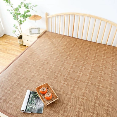 Tatami Grass Mat Tea Table – Car Carpet - light-coffee-rubiks-cube-60-width-180-length-cm-upgraded-linen-binding