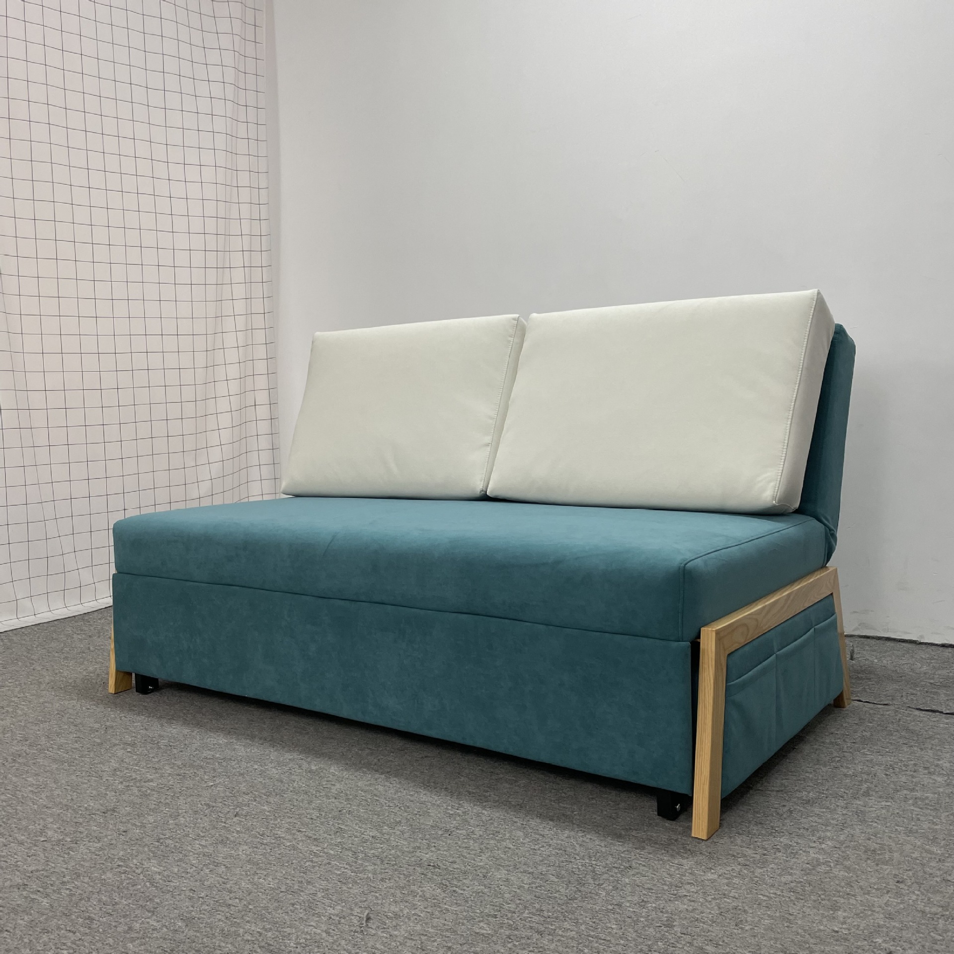 Sofá cama de doble función de casa pequeña plegable alquiler sala de estar balcón peinado multifuncional