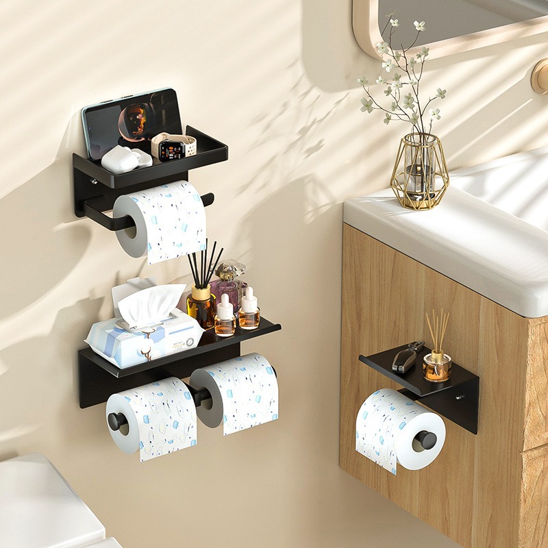 Estante de papel de toallas sanitarias, estante de papel de toallas sanitarias sin agujeros, estante de papel de toallas sanitarias, estante de papel de toallas sanitarias para teléfonos móviles