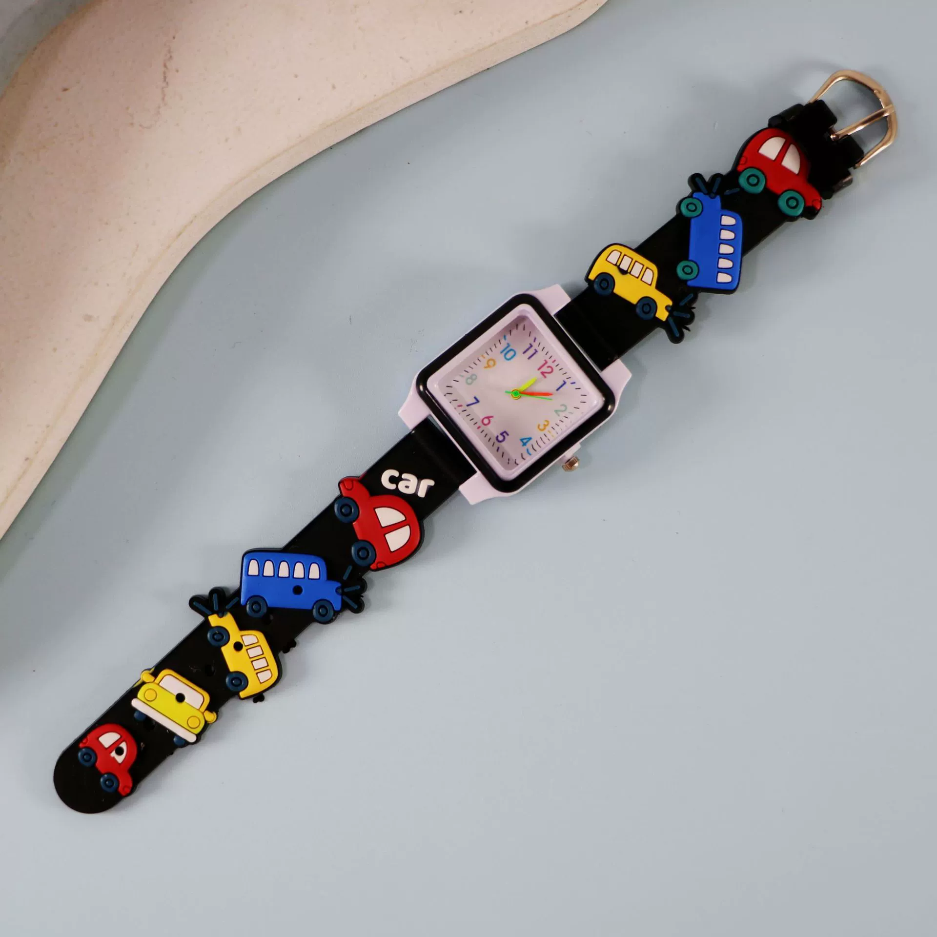 Silicone children's watch with gears, children's quartz watches