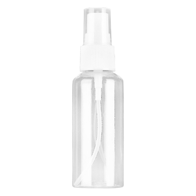 Bain aerosol botella PET transparente PE blanco plástico maquillaje perfume Tóner alcohol desinfección fina niebla pequeña riego puede