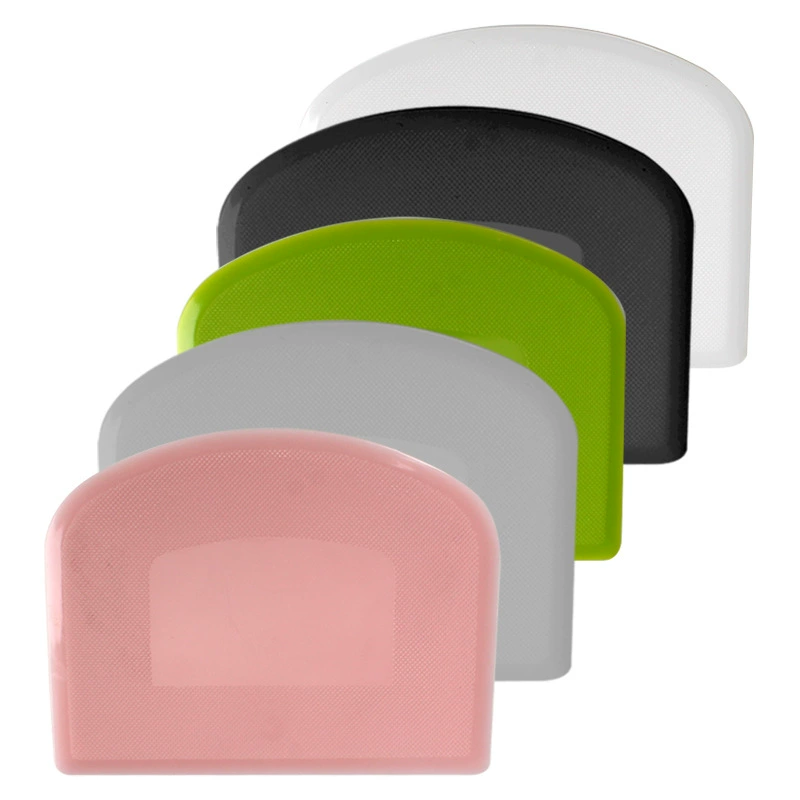 На складе PE пластиковая сетка трапециевидная Лепка крем шпатель муки резак кишечный порошок скребок Инструмент выпечки