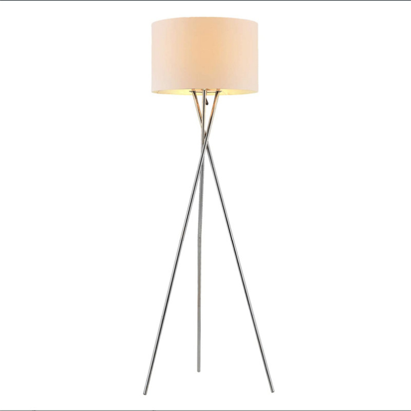 Living Room LED Floor Lamp Office Study Lamp Bedroom Tripod Bedside Lamp American Style Simple Trigeminal Floor Lamp