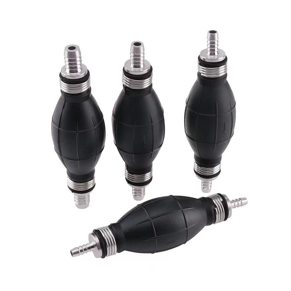 Car hand oil pump car boat hand pinch ball aluminum alloy one-way hand pump 6/8/10/12 gasoline pump oil suction