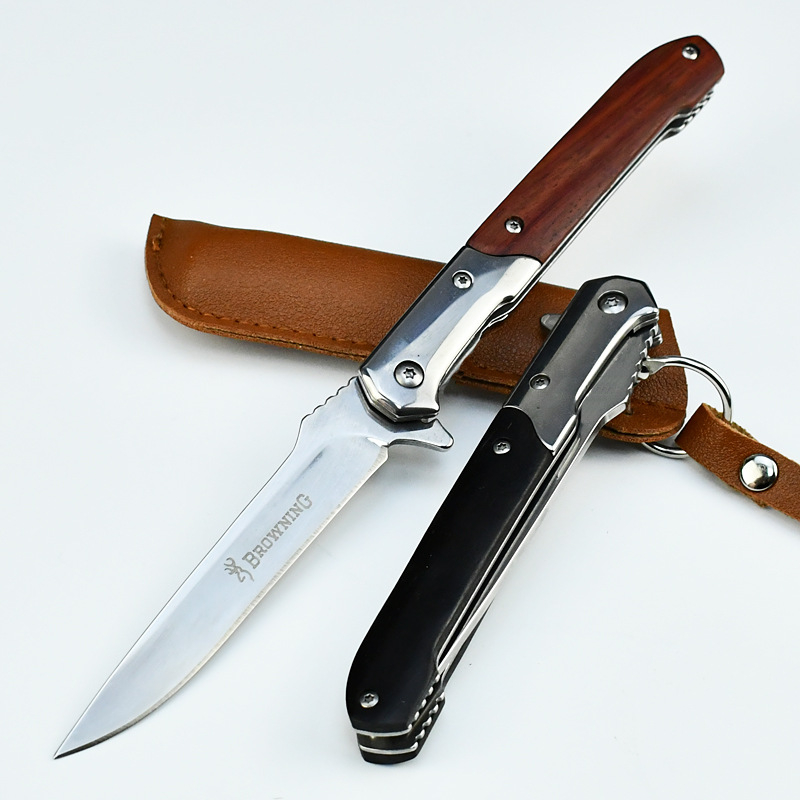 户外折叠刀野外战术便携口袋刀轴承快开随身刀锋利水果刀防身折刀