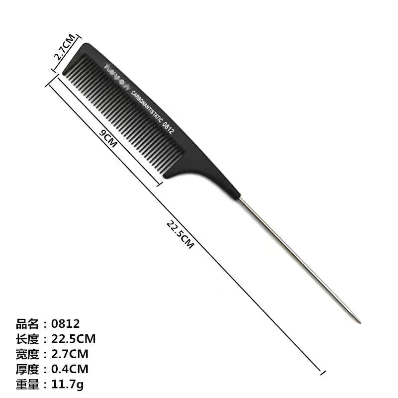 Pein de fibra de carbono pein de acero pein de aguja fábrica al por mayor pein de corte de pelo pein de corte de pelo pein de punta al por mayor