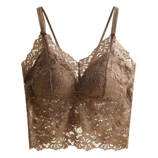 Summer Large Size Lace Women's All-in-One Tube Top Anti-walking Underwear Base Strap Top Beautiful Back Small Vest