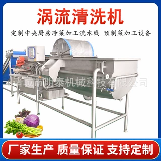 全自动涡流清洗机 超市火锅城配菜加工流水线  芹菜土豆丝洗菜机