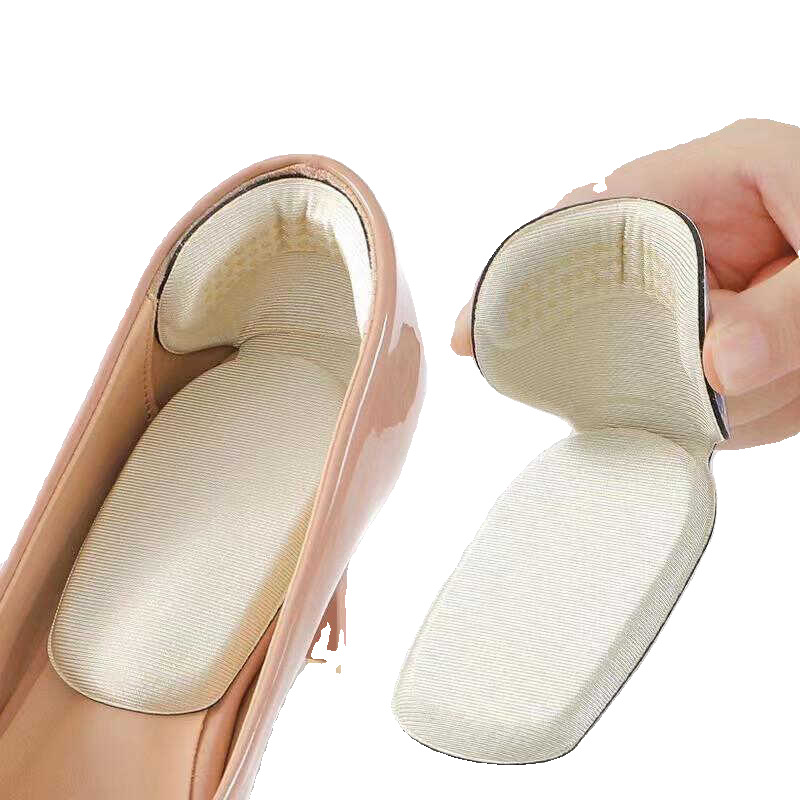 2 - en - 1 pegatina de talón grueso anti-desgaste anti-caída tacones zapatos de tacones altos zapatos de mujer ajuste de tamaño T