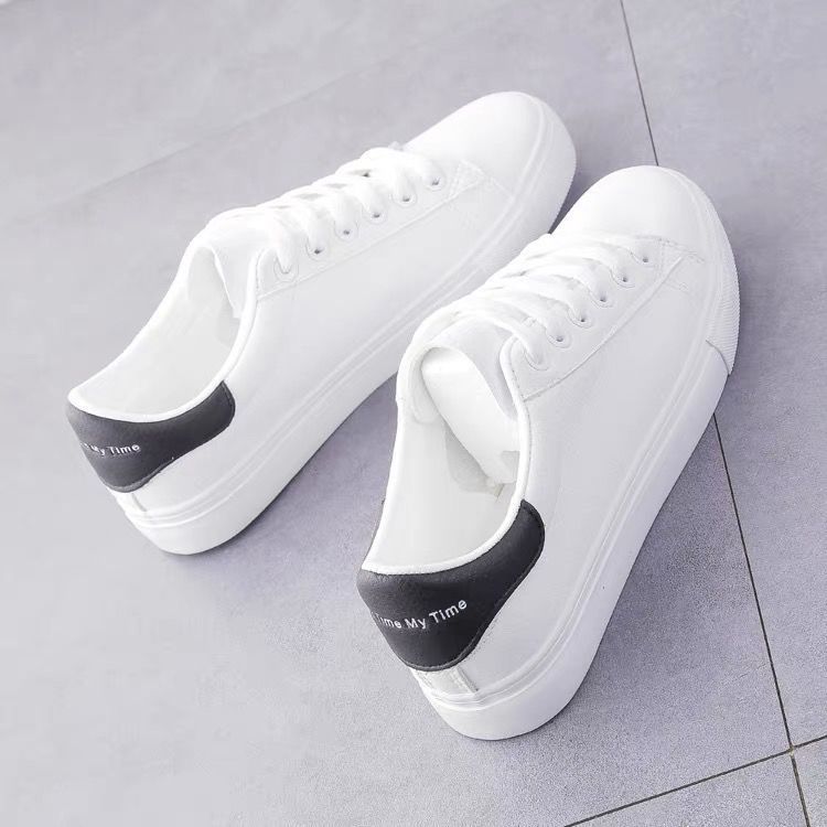 Baskets blanches pour femmes 2025, nouvelles chaussures plates d'été assorties à une robe, en cuir souple, décontractées et polyvalentes._voghion.com